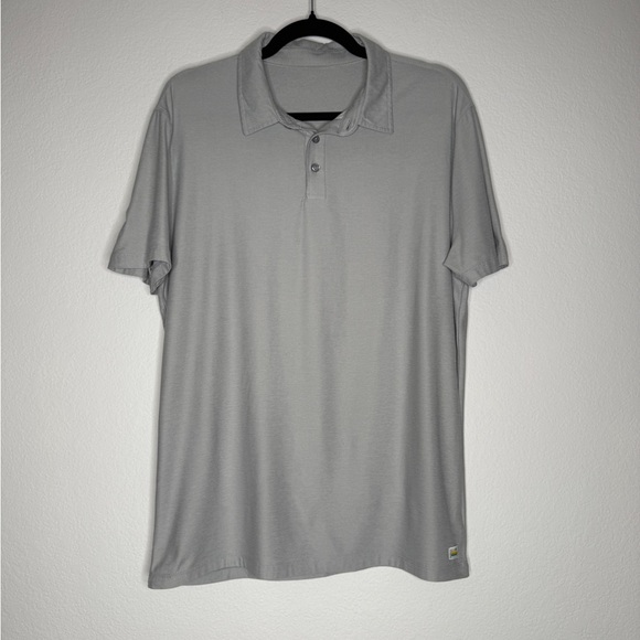 Vuori Gray Men's Polo Shirt Size M - Picture 1 of 7